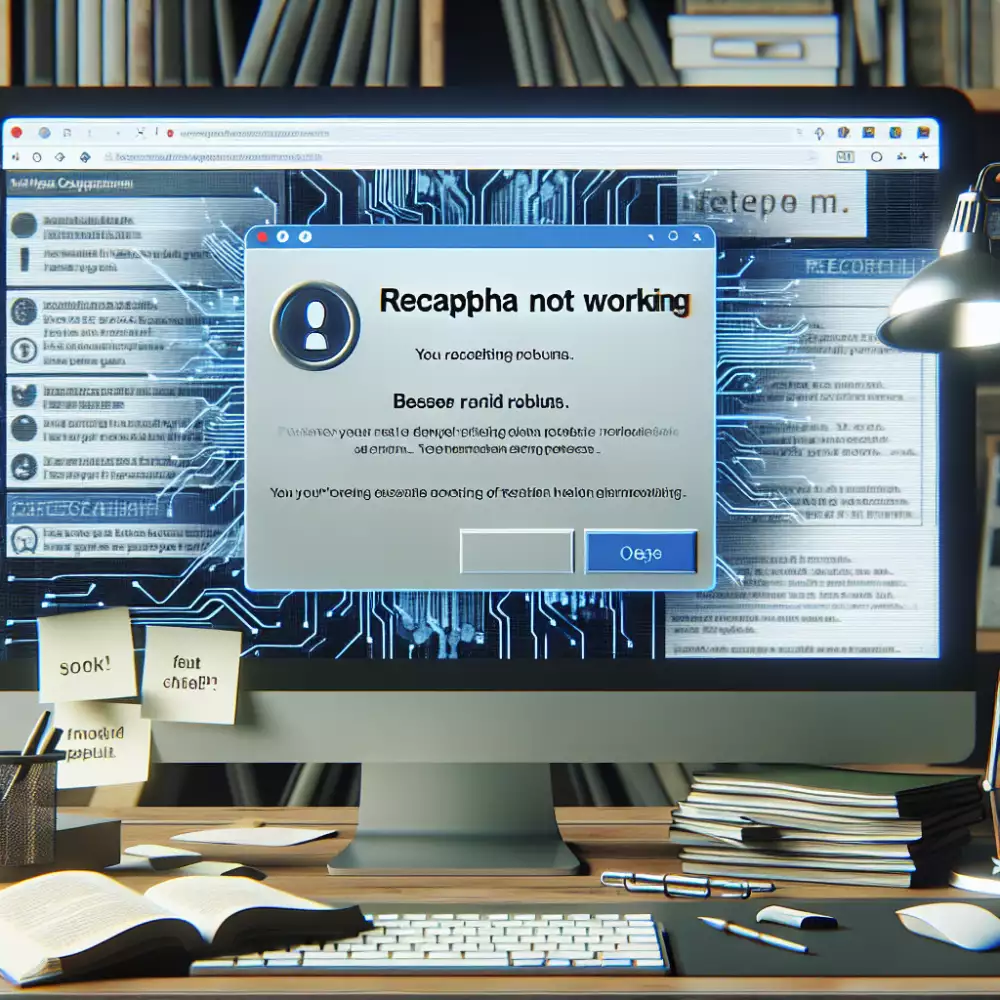 recaptcha nefunguje